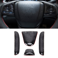 4 in 1 Steering Wheel H Logo Trim Decal Sticker for Honda Civic 10th Gen 2016-2019, H Logo Trim