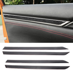 Carbon Fiber 3D Interior Door Trim Decals DIY Decorative Sticker for Honda Civic 10th Gen 2016-2019, Interior Door Trim