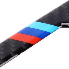 4 in 1 Carbon Fiber Car Auto Side Door Edge Guard Protection Trims Stickers, Blue, Black, Yellow