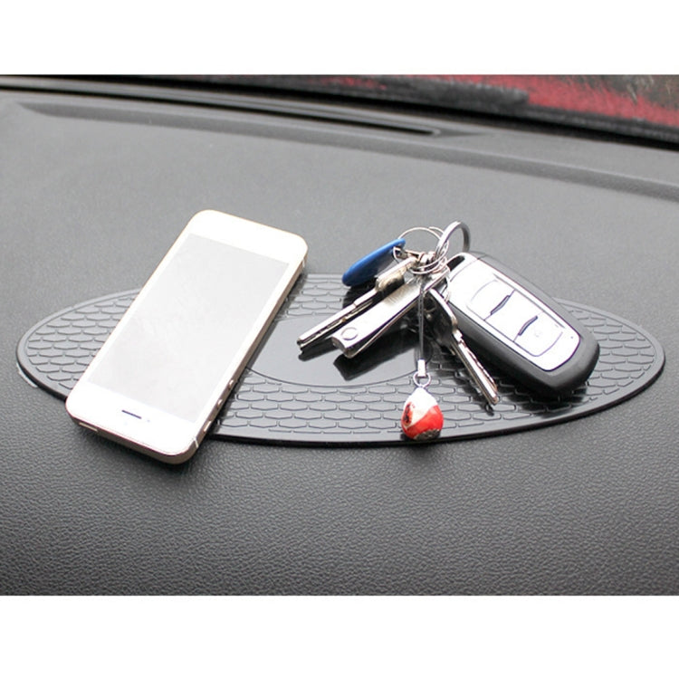 Car Auto Oval Soft Rubber Dashboard Anti-slip Pad Mat for Phone / GPS/ MP4/ MP3, Size: 30*9.5cm, Oval Soft Rubber Mat