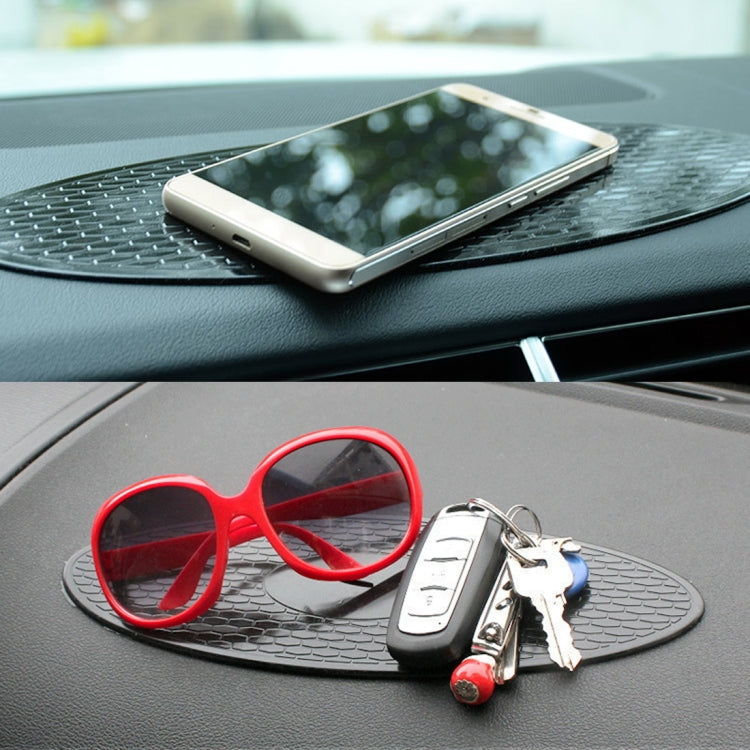 Car Auto Oval Soft Rubber Dashboard Anti-slip Pad Mat for Phone / GPS/ MP4/ MP3, Size: 30*9.5cm, Oval Soft Rubber Mat
