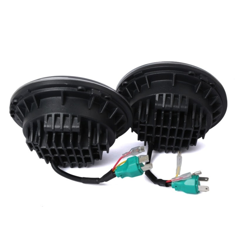 2 PCS 7 inch IP68 Waterproof 6500K 75W CREE LED Headlight Hi/Lo Beam Driving Lamp for Jeep Wrangler JK TJ LJ, 6500K 75W