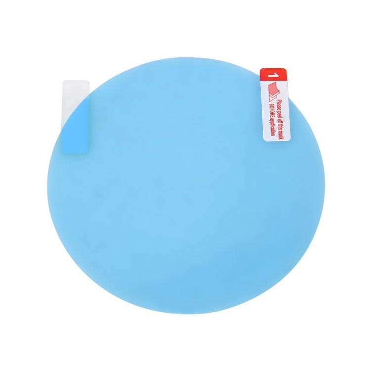 Car Round PET Rearview Mirror Protective Window Clear Anti-fog Waterproof Rain Shield Film, Diameter: 10cm, 10*10cm