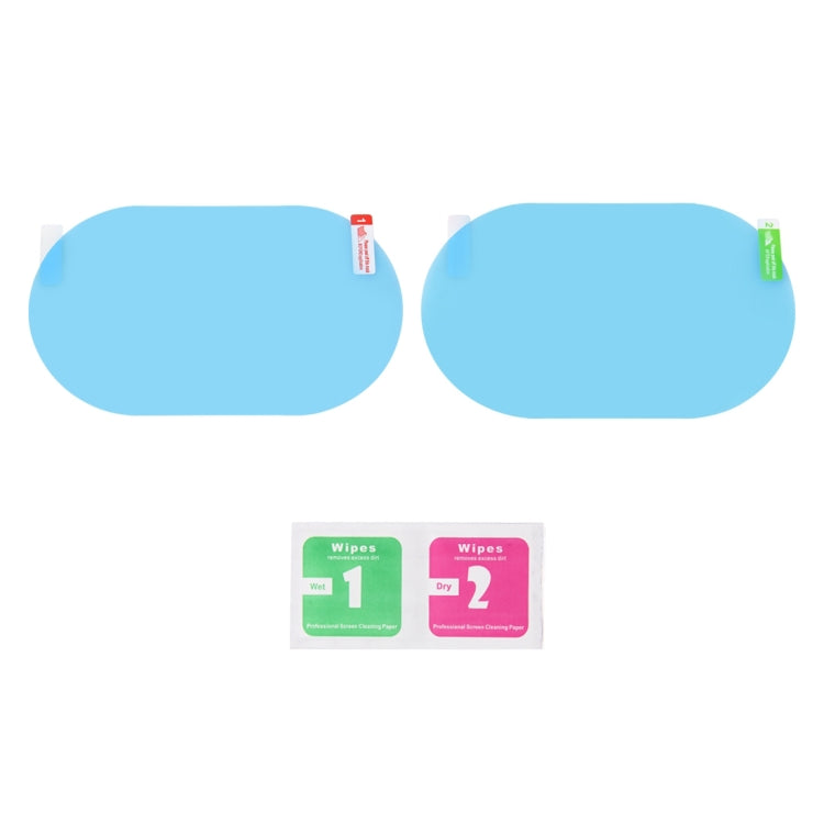 Car Round PET Rearview Mirror Protective Window Clear Anti-fog Waterproof Rain Shield Film, Diameter: 10cm, 10*10cm