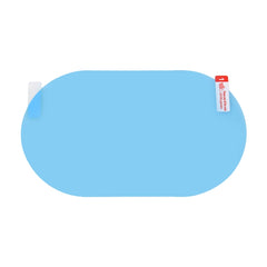 Car Oval PET Rearview Mirror Protective Window Clear Anti-fog Waterproof Rain Shield Film, Size:10x15cm, 10x15cm
