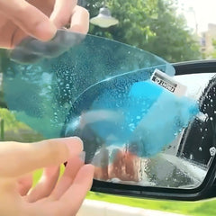 Car Oval PET Rearview Mirror Protective Window Clear Anti-fog Waterproof Rain Shield Film, Size:10x15cm, 10x15cm