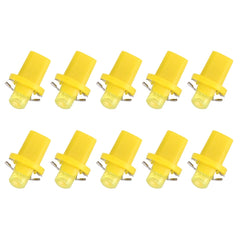10 PCS 0.4W B8.5 Wedge Instrument Panel COB LED Light Dashboard Gauge Cluster Indicator Lamp Bulb, 0.4W B8.5
