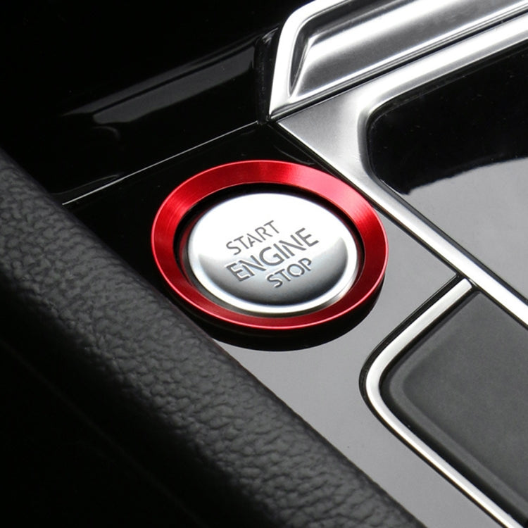 Car Engine Start Key Push Button Ring Trim Aluminum Alloy Sticker Decoration for Volkswagen, For Volkswagen (Engine Start), For Volkswagen