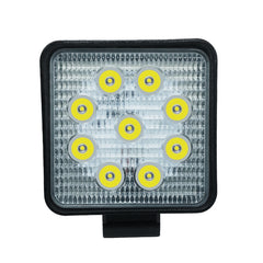 6.7W White Light Square-Shaped Waterproof Car Boat Marine Work Lights Spotlight LED Bulbs, DC 9-30V, 27W