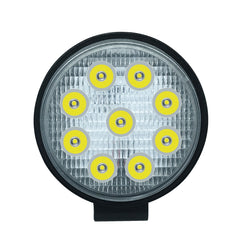 6.7W White Light Round-Shaped Waterproof Car Boat Marine Work Lights Spotlight LED Bulbs, DC 9-30V, 27W