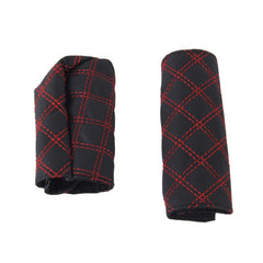 2 PCS Car Hand Brake Cover Shift Knob Gear Stick Cushion Sets Cover Car Accessory Interior Decoration Pad, 2 PCS  Red, 2 PCS Red  White