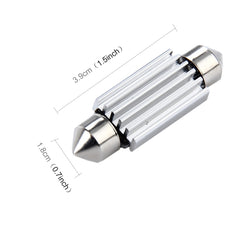 2 PCS 3.5W 250 LM 6000K 39MM 12 SMD-2835 LEDs Bicuspid Port Decoding Car Dome Lamp LED Reading Light, DC 12V, 39MM