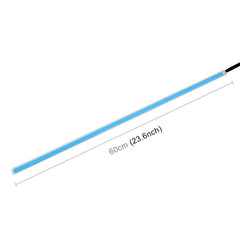 2 PCS 60cm DC12V 7.5W Ultra-thin Waterproof Car Auto Double Colors Turn Lights / Running Lights SMD-2835 LED Bulbs (Turn Lights: Yellow Light; Running Lights: Ice Blue Light), 60cm Turn Lights: Yellow Light; Running Lights: Ice Blue Light              ...