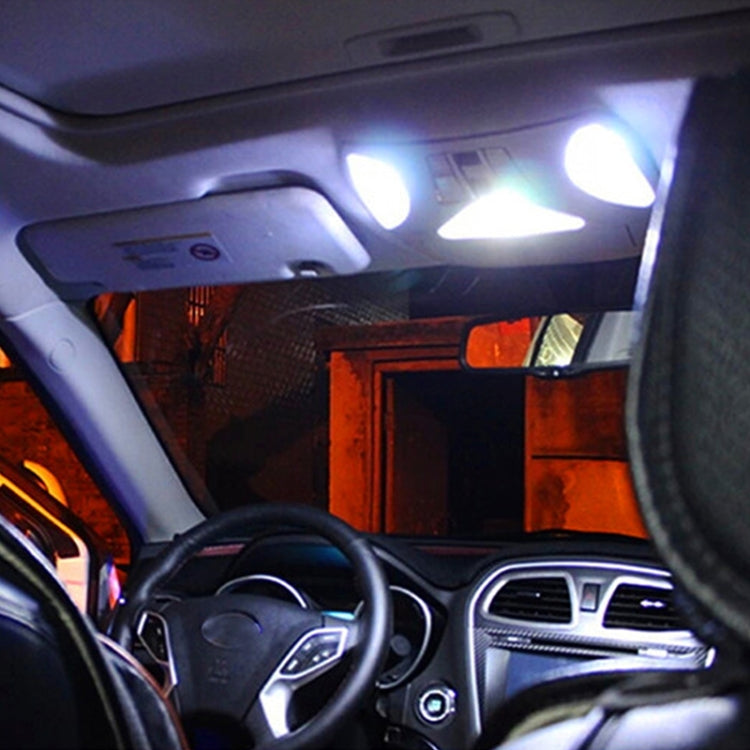 2 PCS 2W 100 LM 6000K 31MM 4 SMD-7020 LEDs Bicuspid Port Decoding Car Dome Lamp LED Reading Light, DC 12V, 31MM