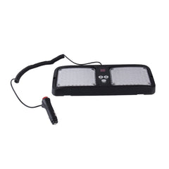 High qulaity DC 12V,9W LED Waterproof Car Sunshade Yellow Light + White Light Warning Lights Strobe Emergency Lights Flashing Light with 12 Kinds Flash Patterns, Yellow+White