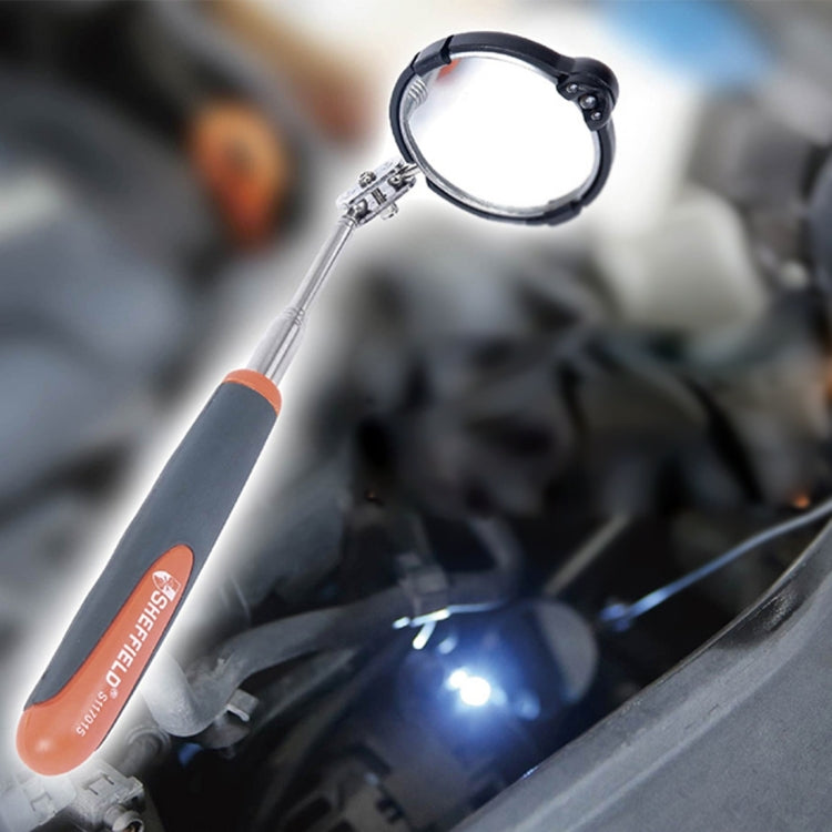 Retractable Vehicle Car Chassis Inspection Mirror with 3 PCS 5mm LED Lights, Mirror Diameter: 82mm, Max Expanding Length: 760mm, Diameter: 82mm, Max Expanding Length: 760mm