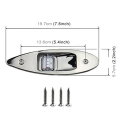 D2944 1W 12V Marine Boat Waterproof Navigational LED Side Bow Tear Drop Lights (Green and Red), D2944 1W 12V