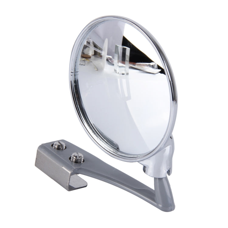 Vehicle Front Blind Area Wide-angle Adjustable Right Side Observation Mirror, Silver Right Side
