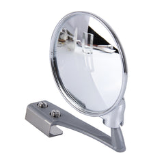 Vehicle Front Blind Area Wide-angle Adjustable Right Side Observation Mirror, Silver Right Side