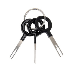 3 PCS Auto Car Rubberized Plug Circuit Board Wire Harness Terminal Extraction Pick Connector Crimp Pin Back Needle Remove Tool, 3 PCS (Rubberized)
