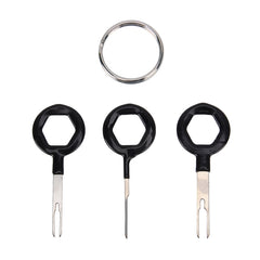 3 PCS Auto Car Rubberized Plug Circuit Board Wire Harness Terminal Extraction Pick Connector Crimp Pin Back Needle Remove Tool, 3 PCS (Rubberized)
