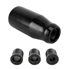 Universal Car Modified Gear Shift Knob Solid Color Smooth Auto Transmission Shift Lever Knob with Three Rubber Covers