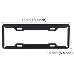 2 PCS Carbon Lead License Plate Frame Simple and Beautiful Car License Plate Frame Holder Universal License Plate Holder, Carbon Lead License Plate Frame