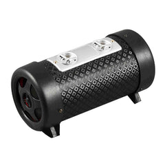 4 inch Round Shape Stereo Motorcycle / Car / Household Subwoofer, Built-in Bluetooth, Support TF Card & U Disk Reader, with Remote Control