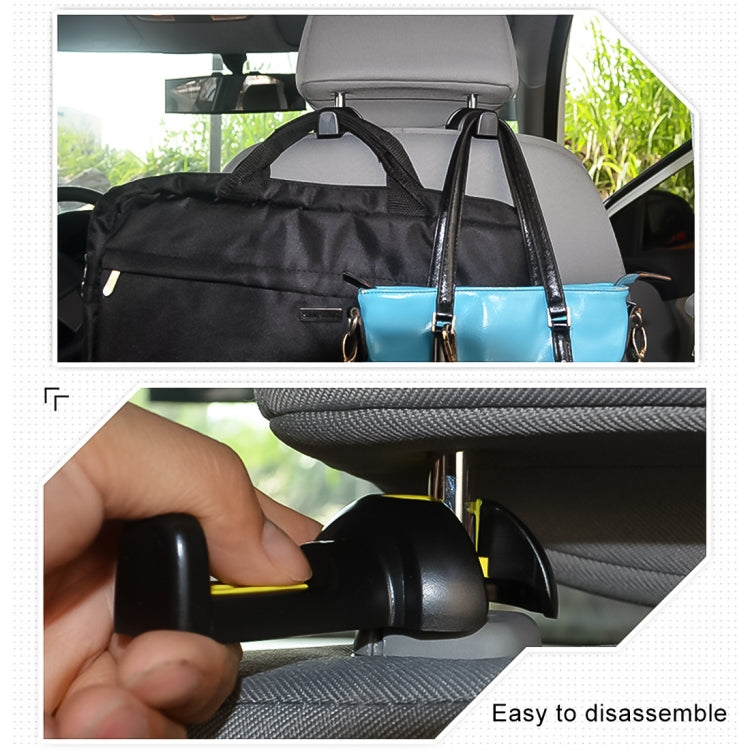 3R-2112 2 PCS Car Seat Back Convenient Hooks Bags Hanger Holder, Random Color Delivery, 3R-2112
