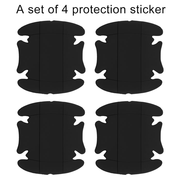 4 PCS Car-Styling Car Door Handle Scratches Resistant Sticker, Car Door Handle Sticker, 4 PCS