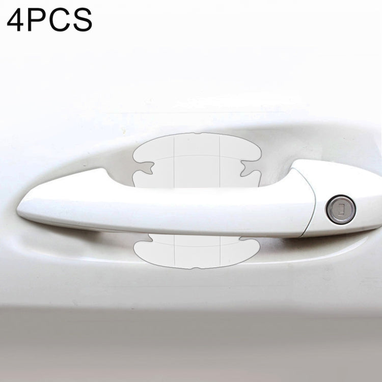 4 PCS Car-Styling Car Door Handle Scratches Resistant Sticker, Car Door Handle Sticker, 4 PCS