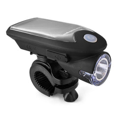 3W 240LM USB Solar Energy Motorcycle / Bicycle Front Light, Front Light Black, Front Light White
