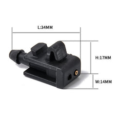 2 PCS Windshield Washer Wiper Jet Water Spray Nozzle Buckle 8200082347 for 2005-2007 Renault Megana 2, For 2005-2007 Renault Megana 2