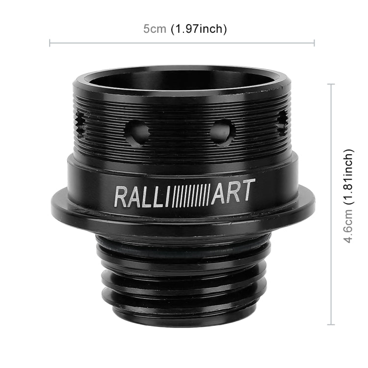 Car Modified Stainless Steel Oil Cap Engine Tank Cover for Mitsubishi, Size: 5.0 x 4.6cm