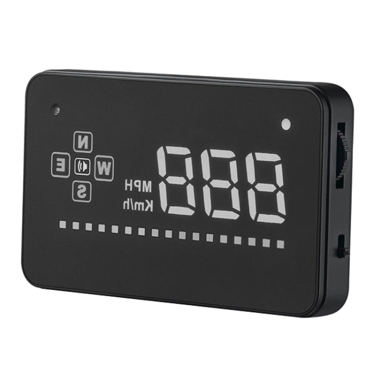 A2 HUD 3.5 inch HD GPS Car Head Up Display, Speed & Over Speed Alarm, Compass, Freely Switch Between Kilometers and Miles, A2