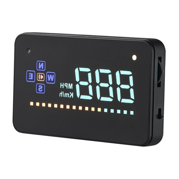 A2 HUD 3.5 inch HD GPS Car Head Up Display, Speed & Over Speed Alarm, Compass, Freely Switch Between Kilometers and Miles, A2