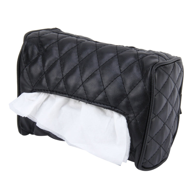 Car Auto Leather Sun Visor Backseat Hanger Tissue Box Paper Napkin Bag (Not Include Napkin), Not Include Napkin Black, Not Include Napkin Pink, Not Include Napkin White