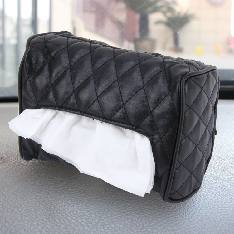 Car Auto Leather Sun Visor Backseat Hanger Tissue Box Paper Napkin Bag (Not Include Napkin), Not Include Napkin Black, Not Include Napkin Pink, Not Include Napkin White