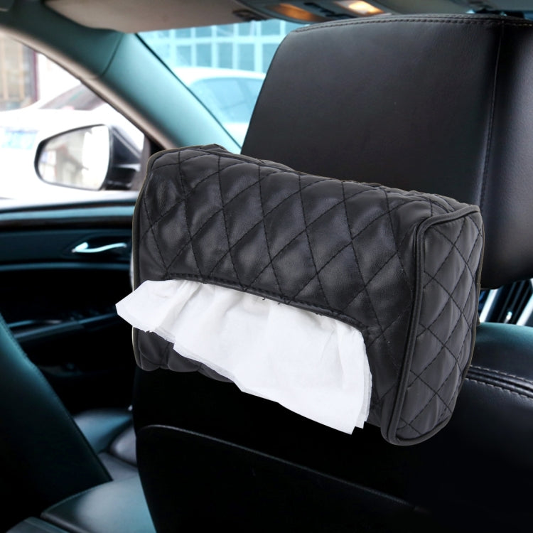 Car Auto Leather Sun Visor Backseat Hanger Tissue Box Paper Napkin Bag (Not Include Napkin), Not Include Napkin Black, Not Include Napkin Pink, Not Include Napkin White