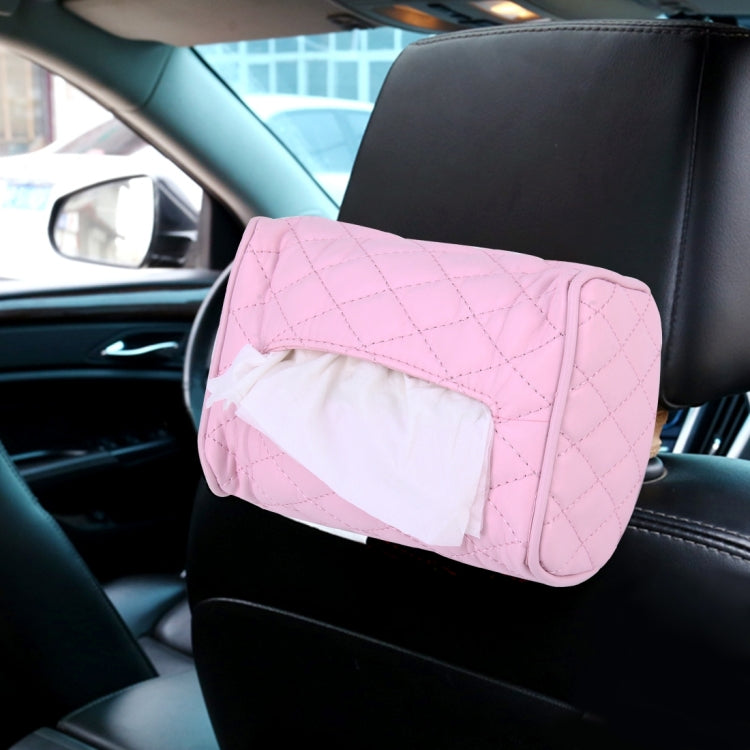 Car Auto Leather Sun Visor Backseat Hanger Tissue Box Paper Napkin Bag (Not Include Napkin), Not Include Napkin Black, Not Include Napkin Pink, Not Include Napkin White