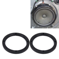 2 PCS 6.5 inch Car Auto ABS Loudspeaker Base Protection Hollow Cover Holder Mat, Inner Diameter: 14.5cm, 14.5cm