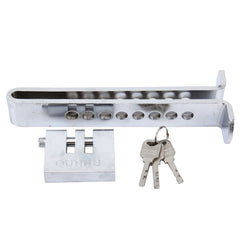 Car Auto Stainless Steel  Anti-theft Clutch Lock Car Brake Safety Lock Tool Accelerator Pedal Lock with Keys Suitable for Clutch Height Under 19.5cm, Clutch Height Under 19.5cm