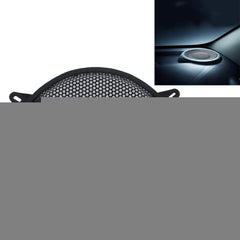 12 inch Car Auto Metal Mesh Black Round Hole Subwoofer Loudspeaker Protective Cover Mask Kit with Fixed Holder, 12 Inch
