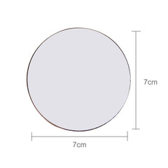 Skull Pattern Circular Shape Shining Metal Car Free Sticker, Skull 4, Circular Skull