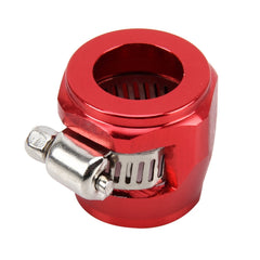 AN10 Car Performance Aluminum Accessories Adapter Nitrite Hose Finisher Adapter Nylon Braided Hose Clamp Red Finish, Random Color Delivery, AN10