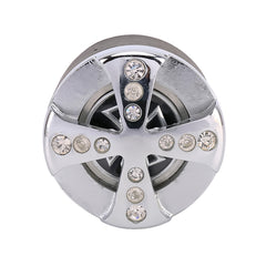Universal Car Diamond Gear Shift Knob Modified Car Gear Shift Knob Auto Transmission Shift Lever Knob Gear Knobs, Shift Lever Knob Gear Knobs(Silver)