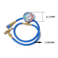 Pressure Gauge Air Conditioning Fluoride Table Snow Pressure Gauge Refrigerant Single Table Air Conditioning, Pressure Gauge