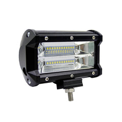 5 inch 18W 24 LED Waterproof IP67 Two Bar Modified Off-road Lights Spotlight Light Car Work Lights, DC 9-48V, Spot/72W/6000K 3000LM, Yellow/18W/3000K 1080LM