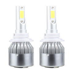 2 PCS 9006 18W 1800 LM 6000K IP68 Casnbus Constant Current Car LED Headlight with 2 COB Lamps, DC 9-36V, 9006