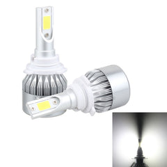 2 PCS 9006 18W 1800 LM 6000K IP68 Casnbus Constant Current Car LED Headlight with 2 COB Lamps, DC 9-36V, 9006